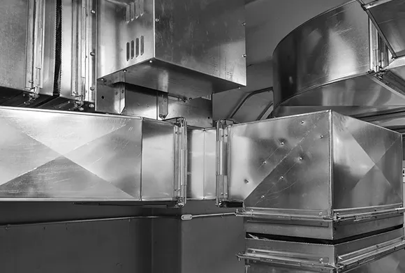 Expert sheet metal ducting installation for improved air distribution.